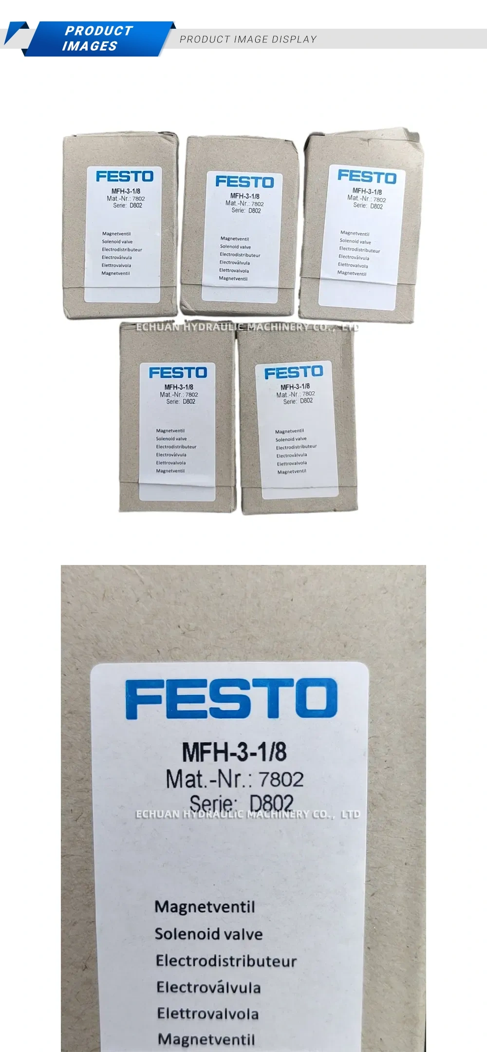 FESTO MFH-3-1/8 Solenoid valve Description