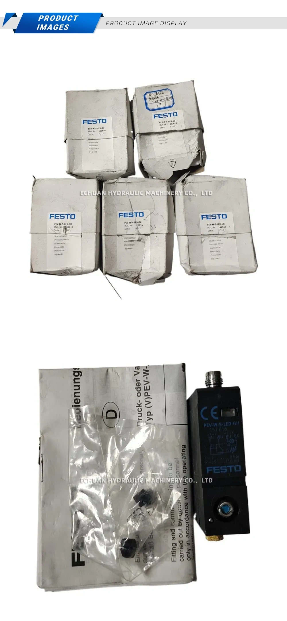 FESTO PEV-W-S-LED-GH Pressure Switch Description