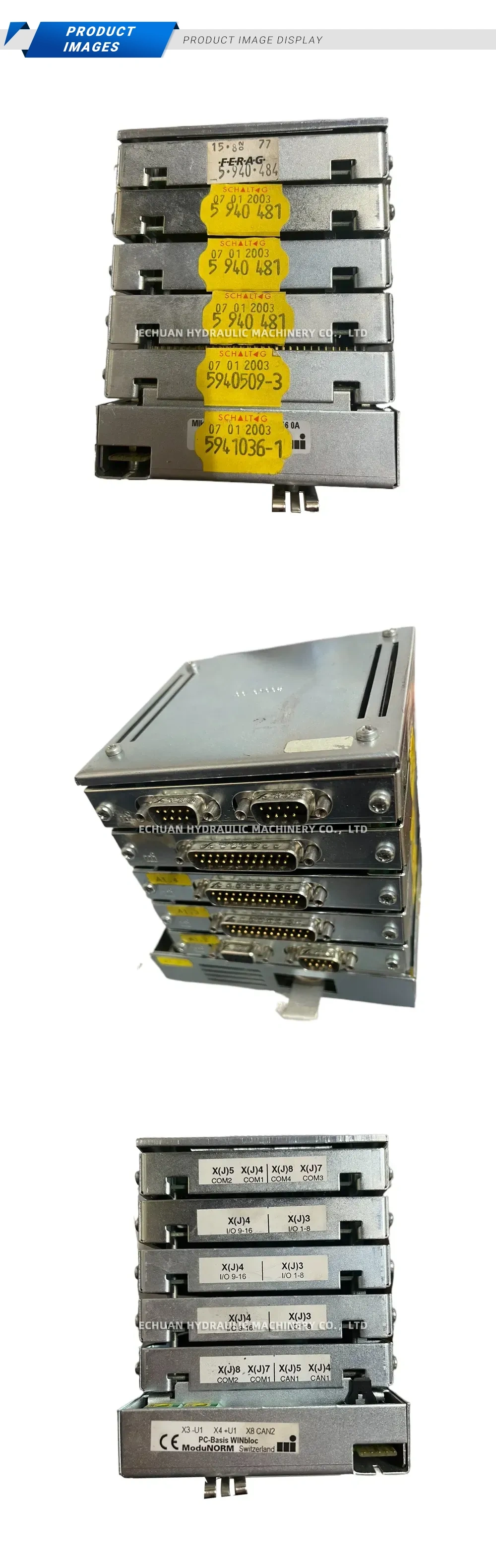 Ferag ModuNORM PC-Basis WINbloc Industrial Control Module Stack Description