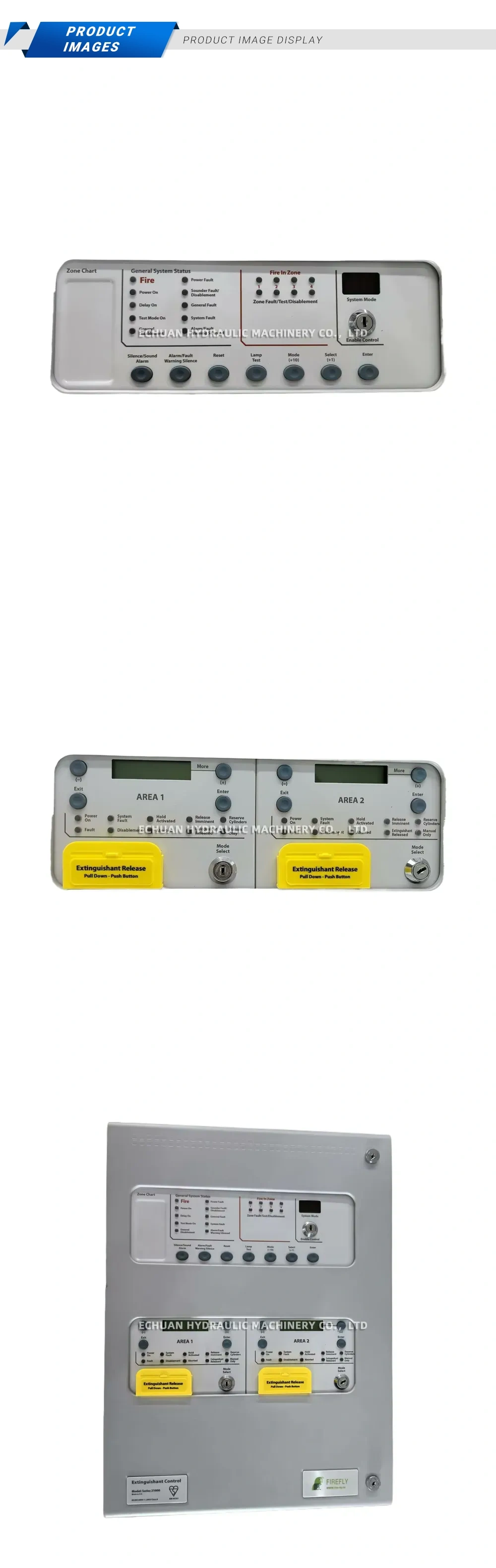 Firefly Series 21000 Extinguishant Control Panel Description
