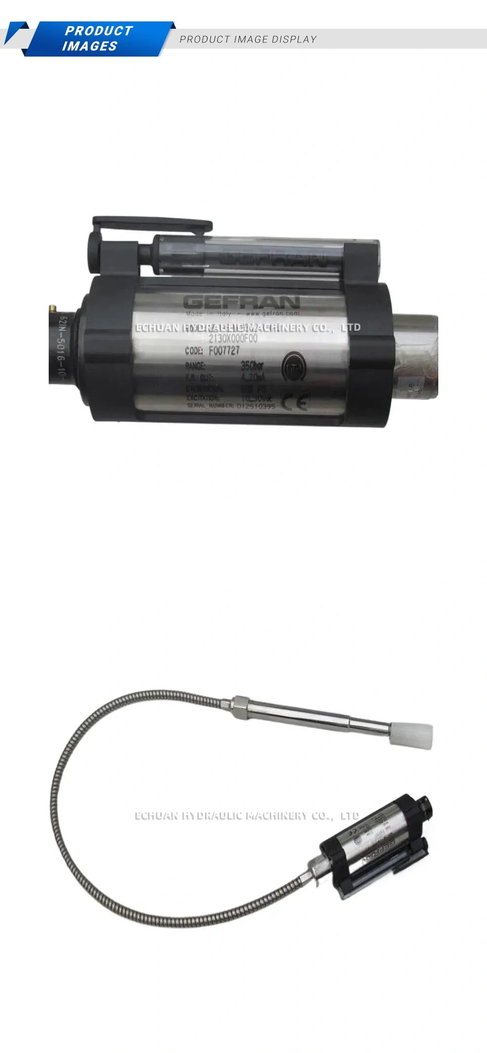 GEFRAN ME1-6-M-B35D-1-4-D Melt Pressure Transducer Description