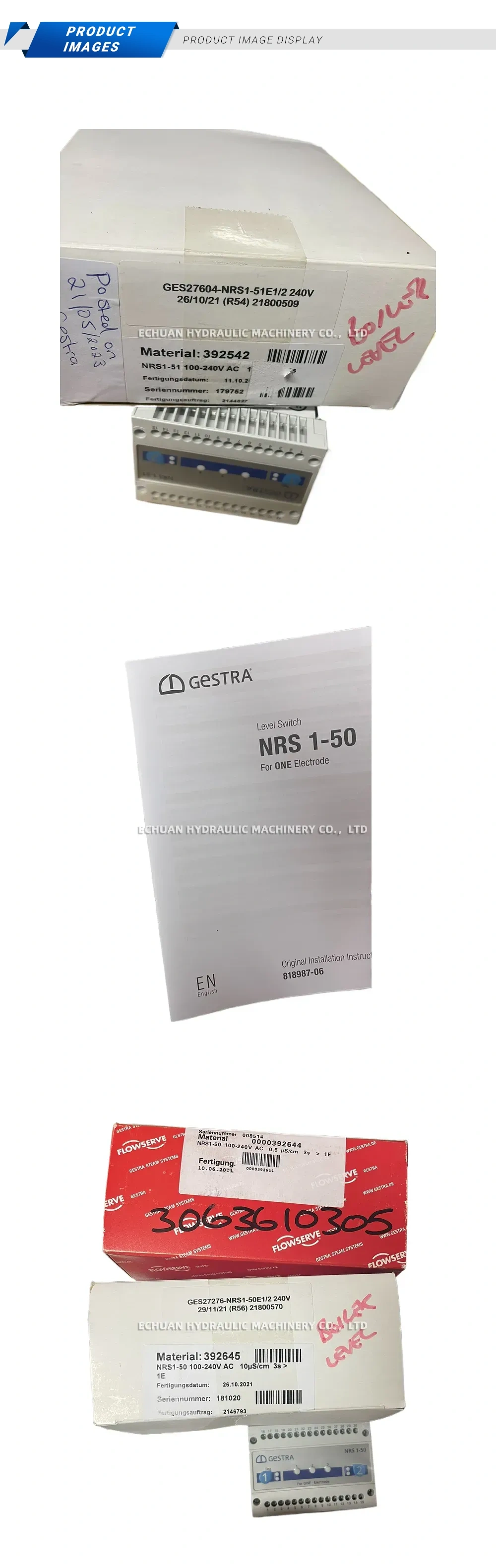 GESTRA NRS 1-50 / NRS 1-51 Level Switch Description