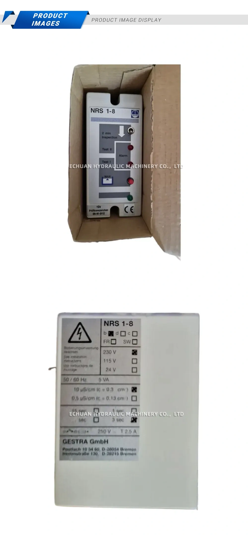 GESTRA NRS 1-8 Level Controller Description