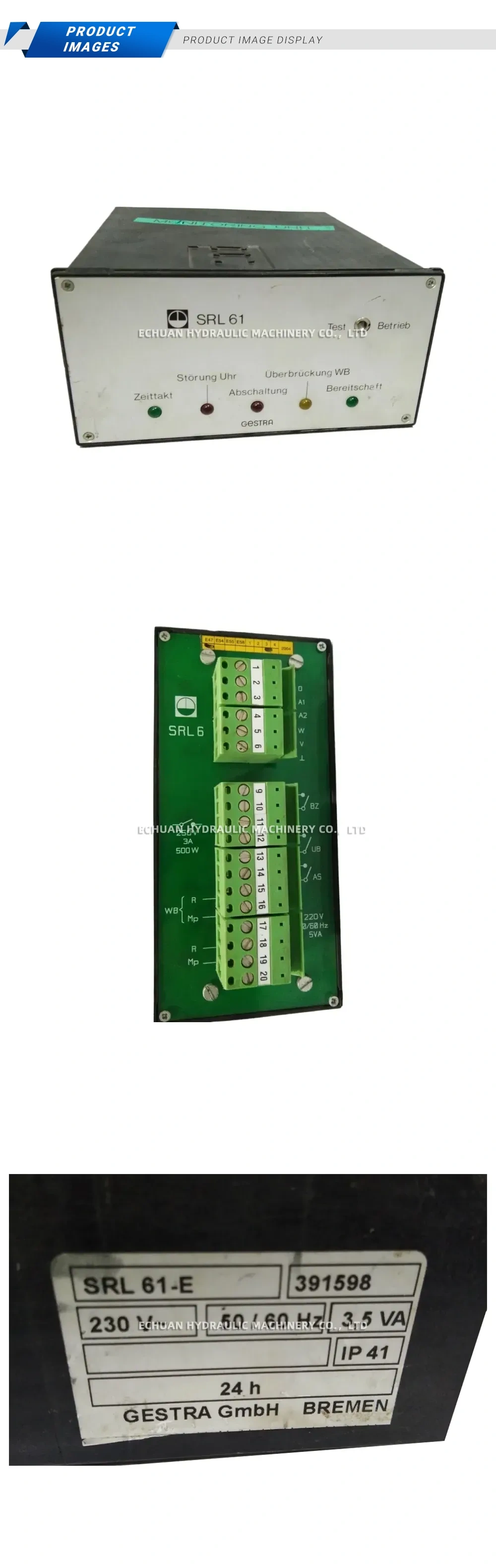 GESTRA SRL 61-E Time Control Module Description