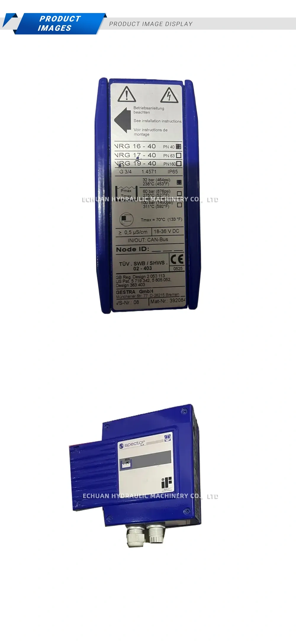 GESTRA VRG 16-40 Conductivity Transmitter Description