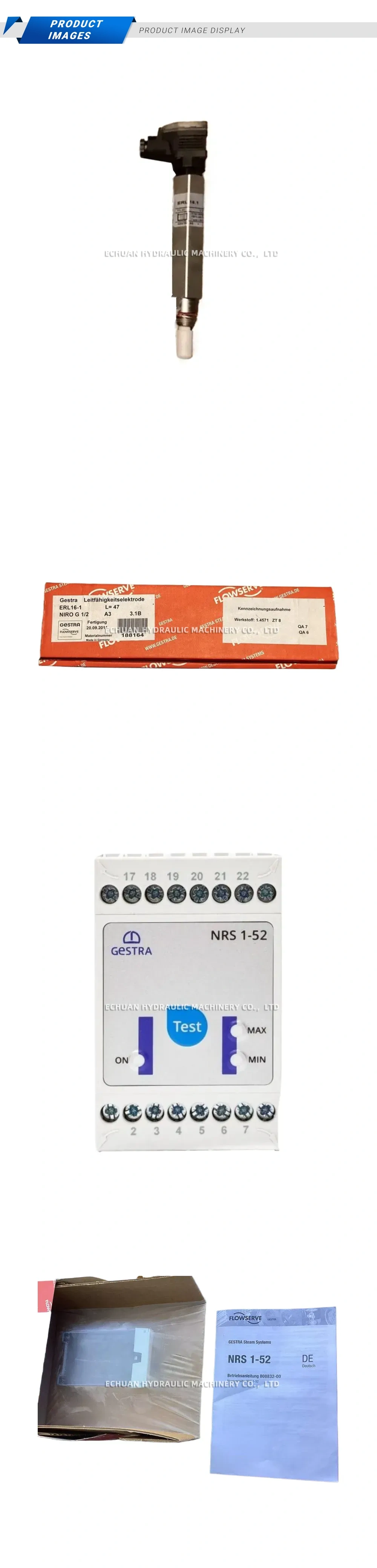 Gestra NRS 1-52, ERL16-1 Conductivity Level Switch System Description