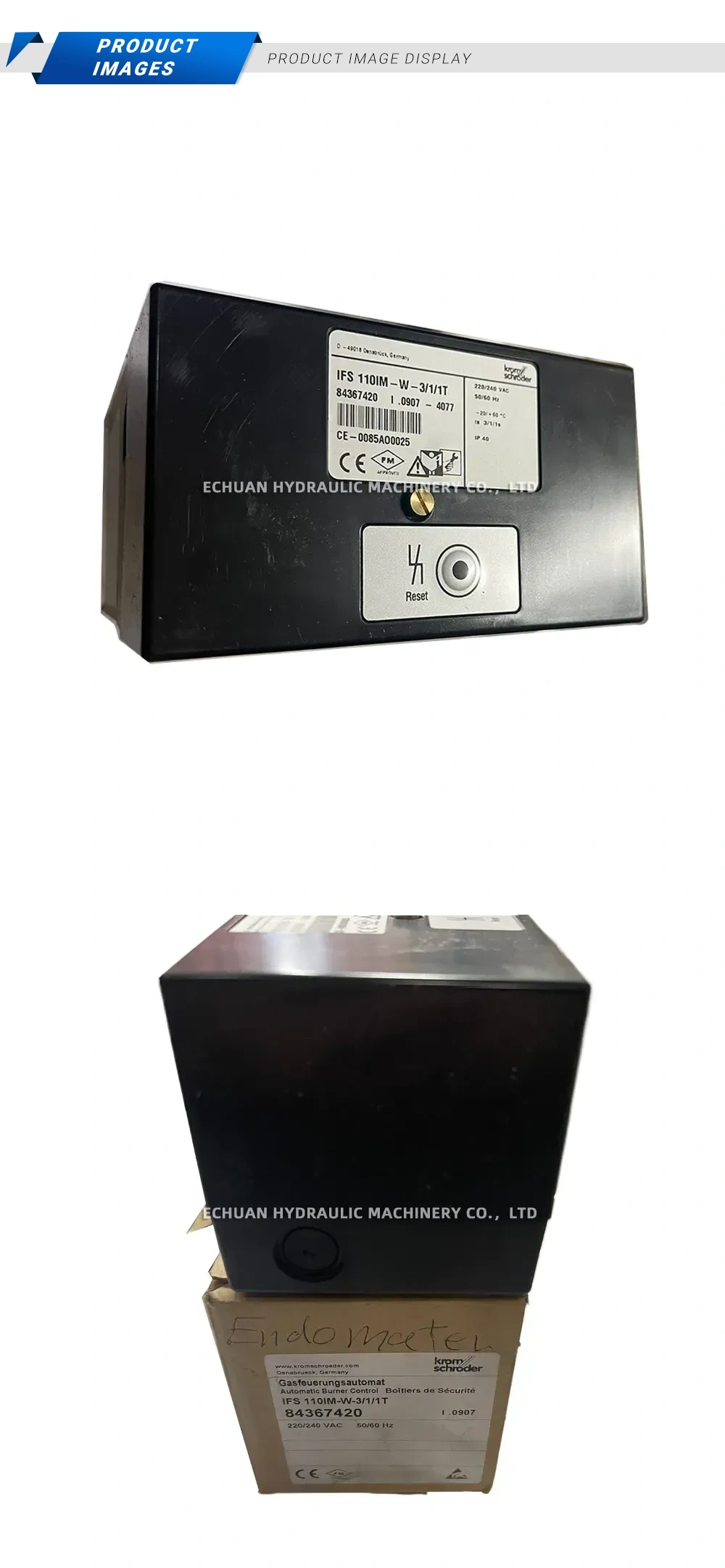 Kromschröder IFS 110IM-W-3/1/1T Automatic Burner Control Description