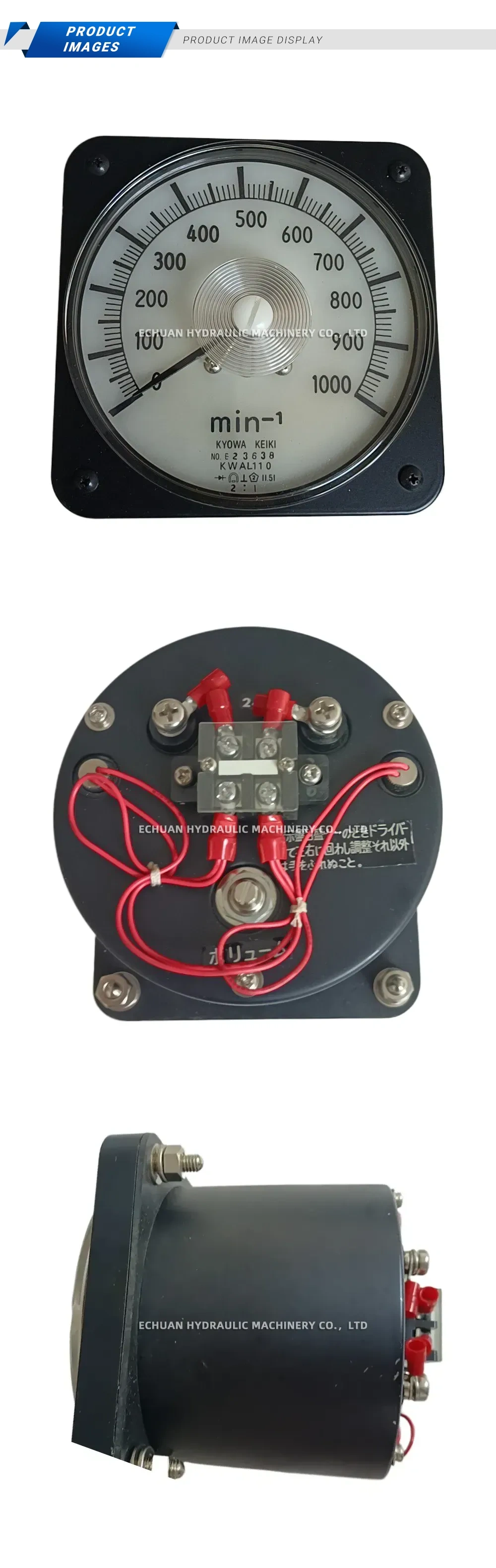 Kyowa Keiki KWAL110 Analog Tachometer / Frequency Meter Description