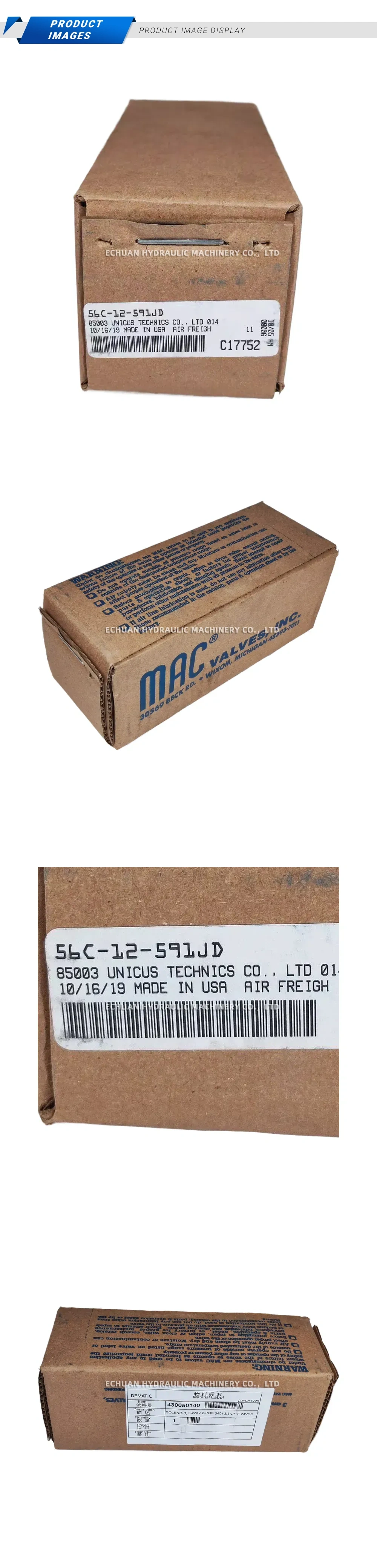 MAC 56C-12-591JD Solenoid Valve Description