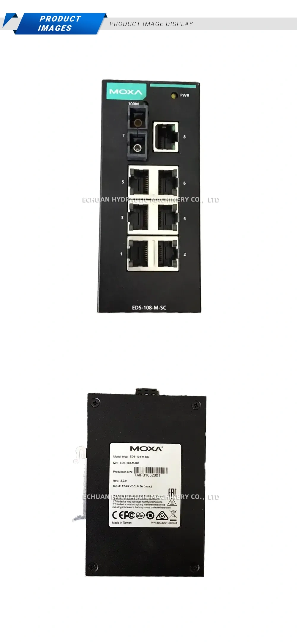 MOXA EDS-108-M-SC Industrial Ethernet Switch Description