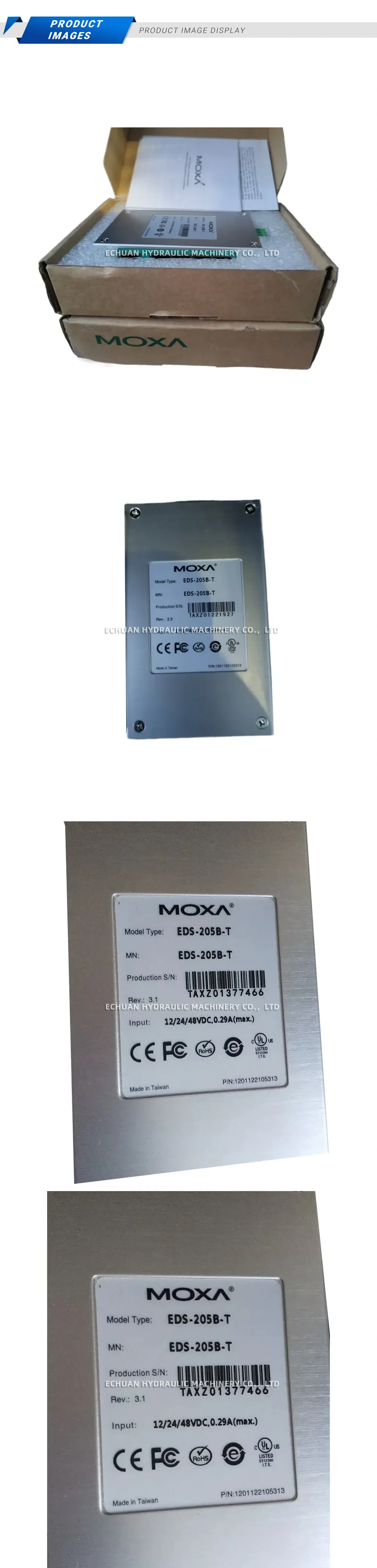 MOXA EDS-205B-T Unmanaged Ethernet Switch Description