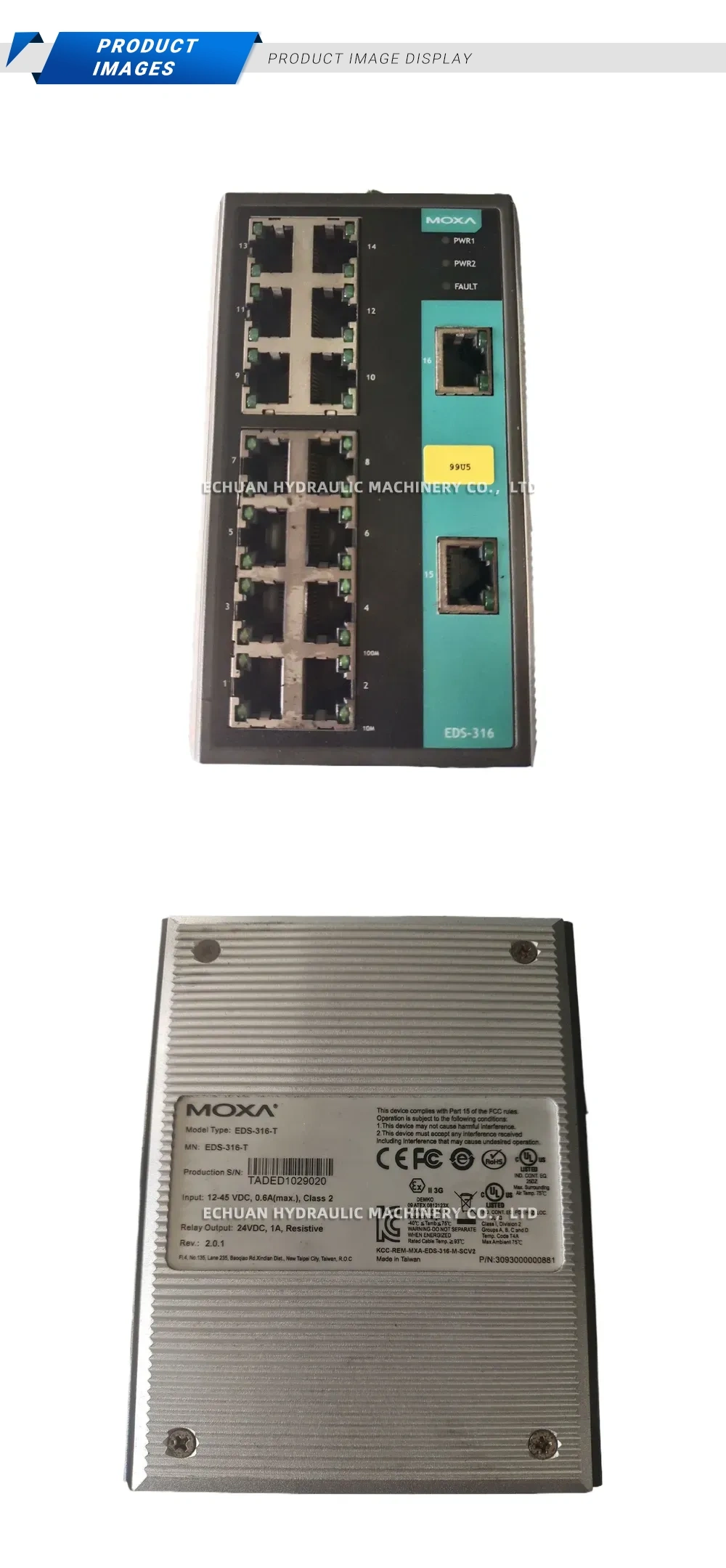 MOXA EDS-316-T Industrial Ethernet Switch Description