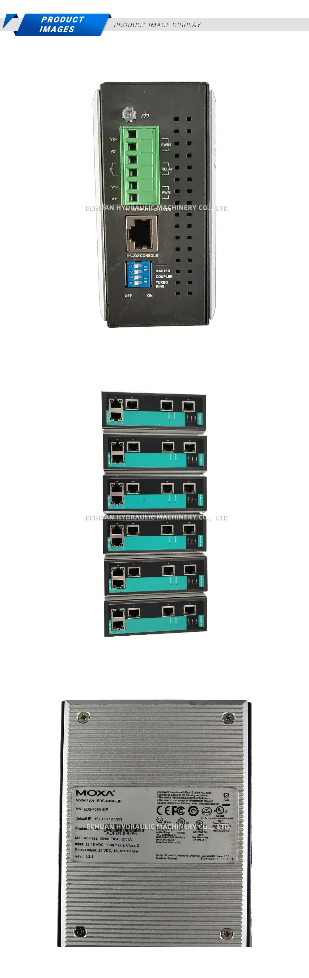 MOXA EDS-405A-EIP Industrial Ethernet Switch Description