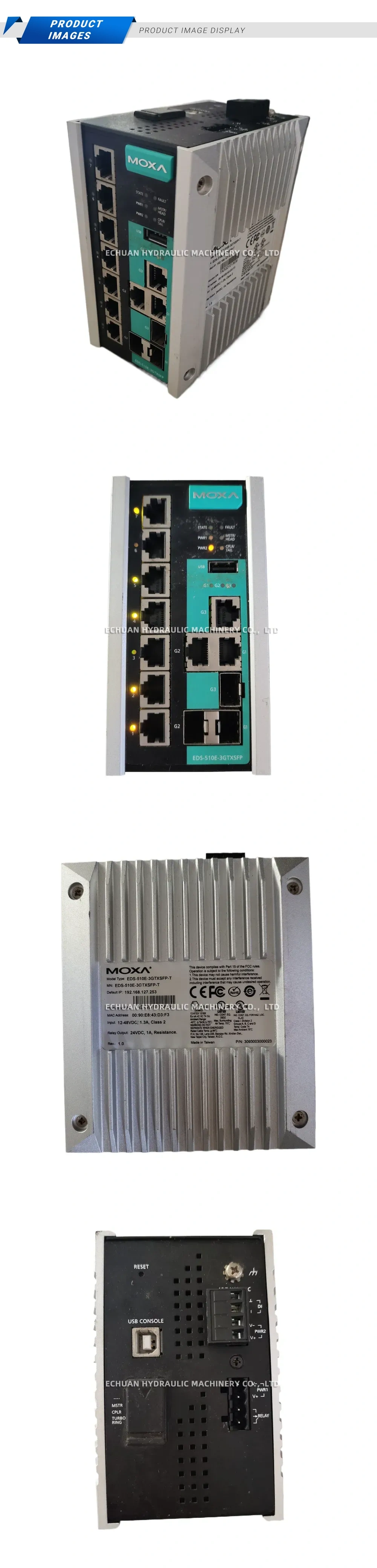 MOXA EDS-510E-3GTXSFP-T Industrial Ethernet Switch Description