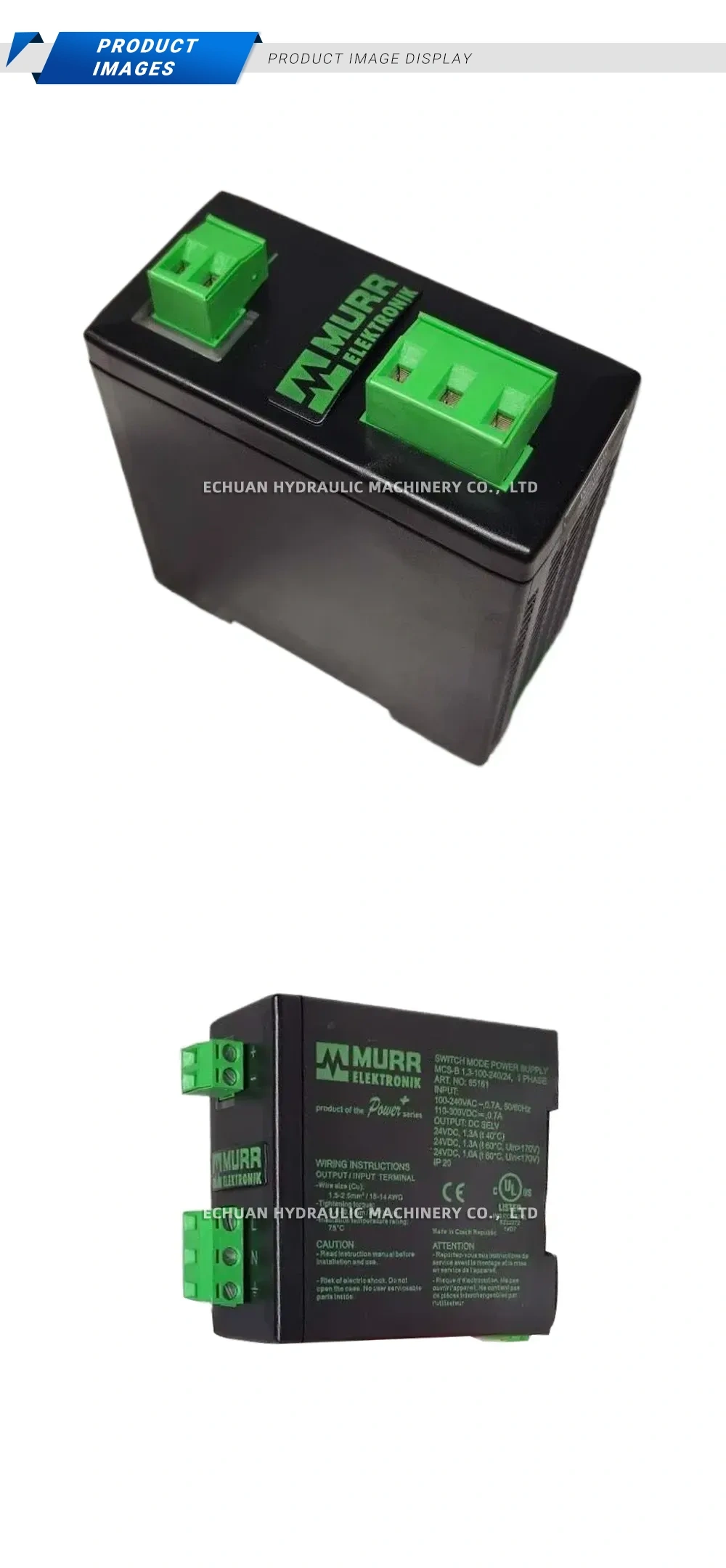 MURR ELEKTRONIK MCS-B 1.3-100-240/24 Switch Mode Power Supply Description