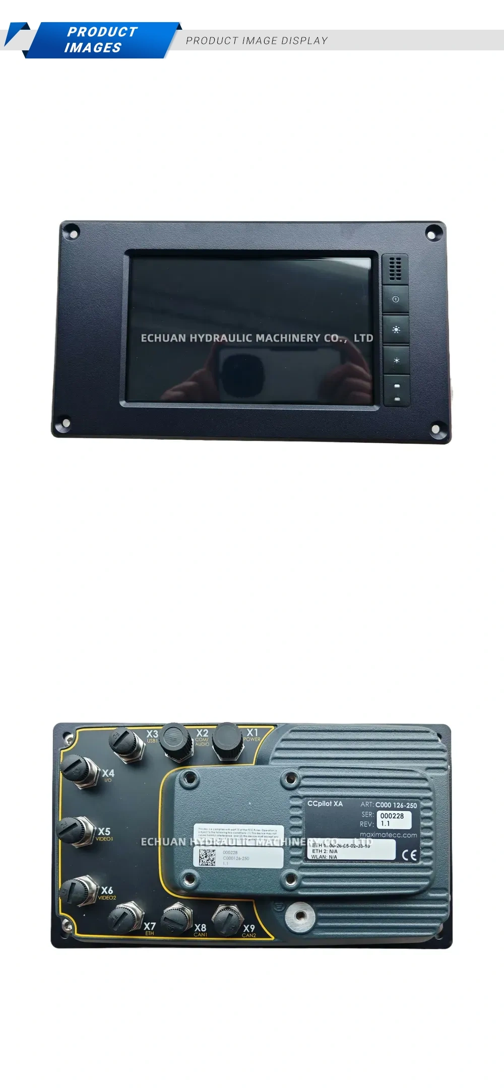 MaxiMaTec CCpilot XA Industrial Panel PC / HMI Display Description
