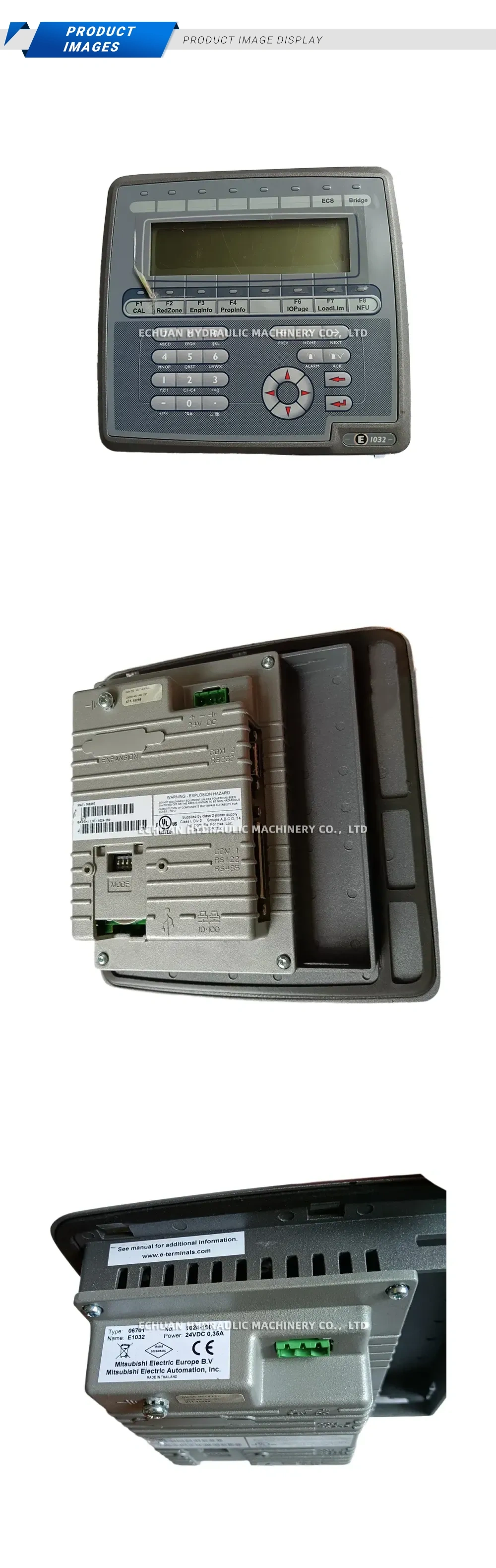 Mitsubishi Electric E1032 Industrial Control Terminal / HMI Panel Description