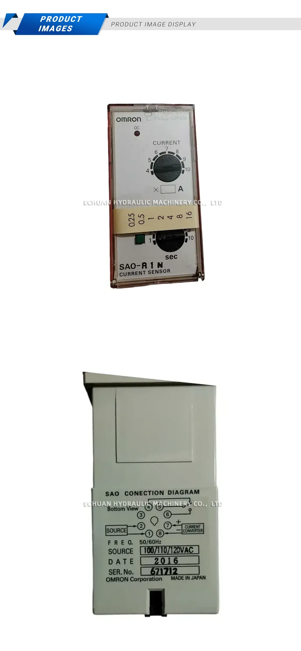 OMRON SAO-R1N Current Sensor Description