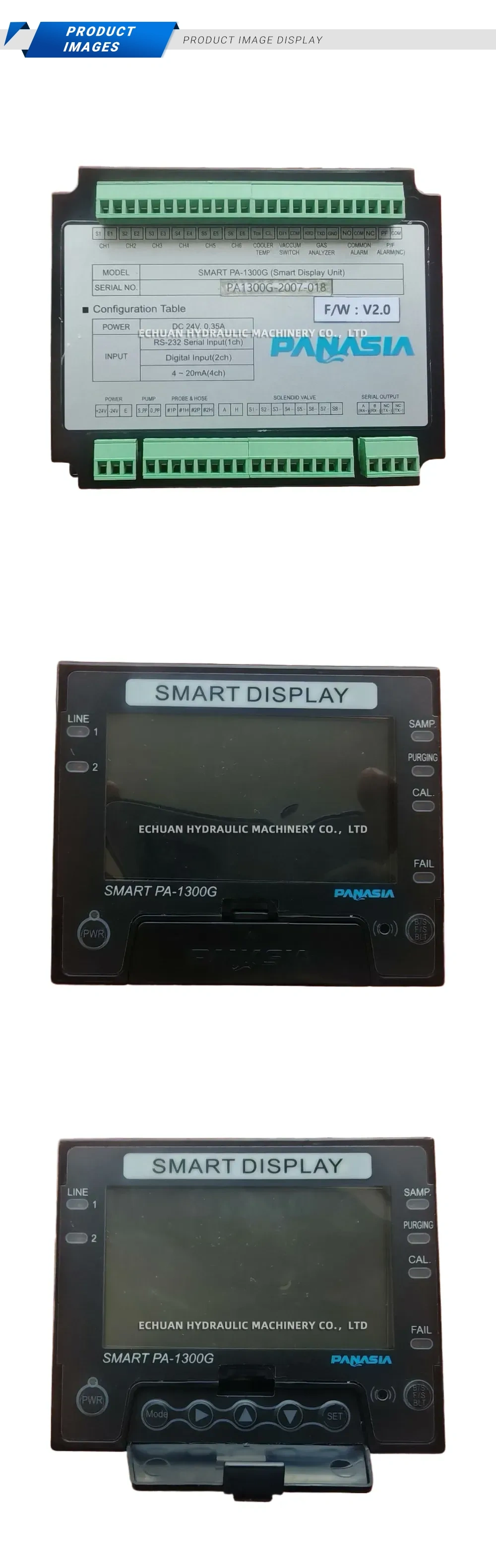 PANASIA SMART PA-1300G Smart Display Unit Description