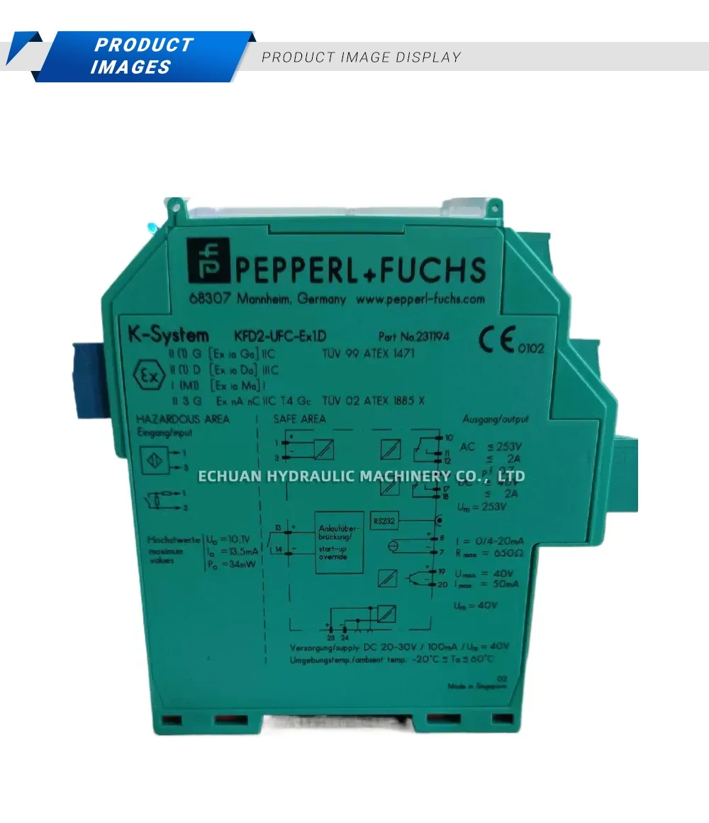 PEPPERL+FUCHS KFD2-UFC-Ex1D Intrinsic Safety Barrier Module Description