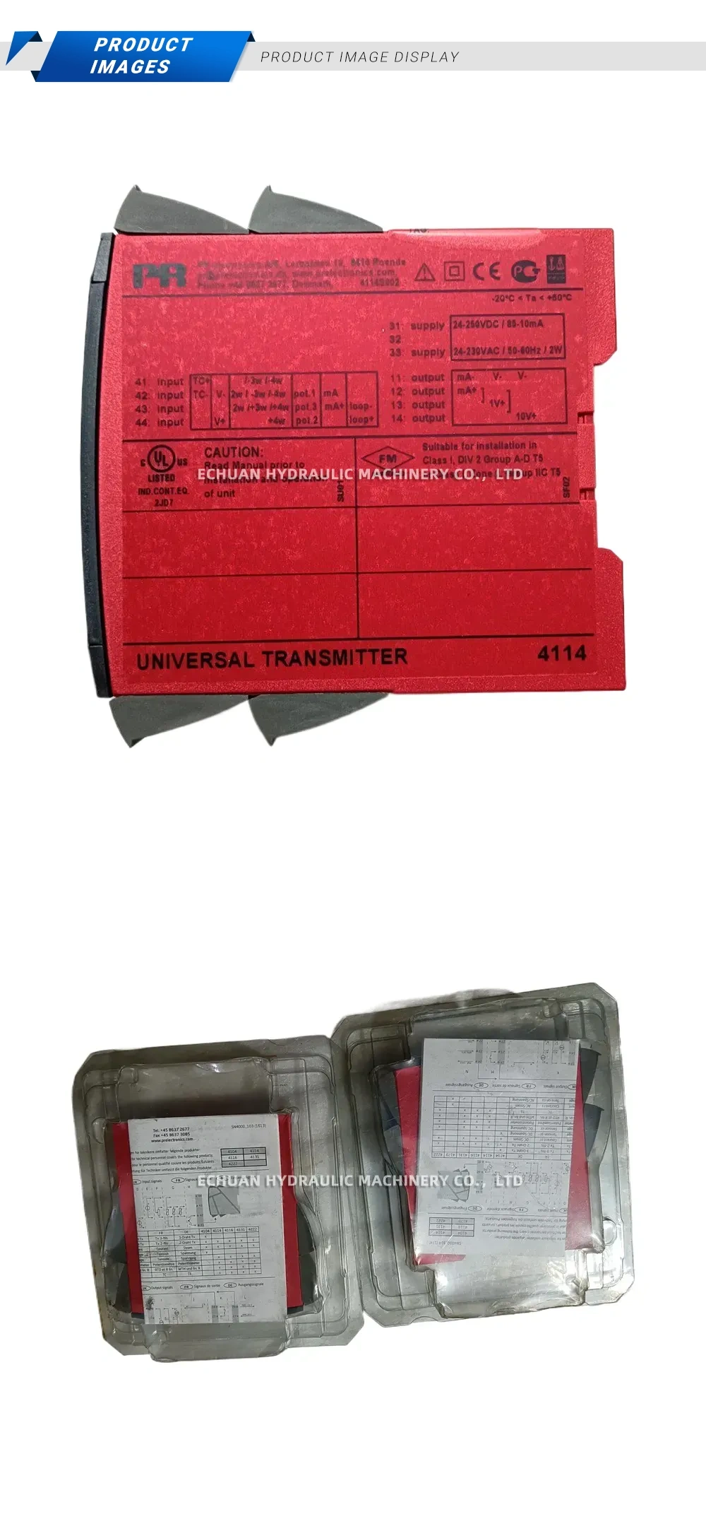 PR electronics 4114 Universal Transmitter Description