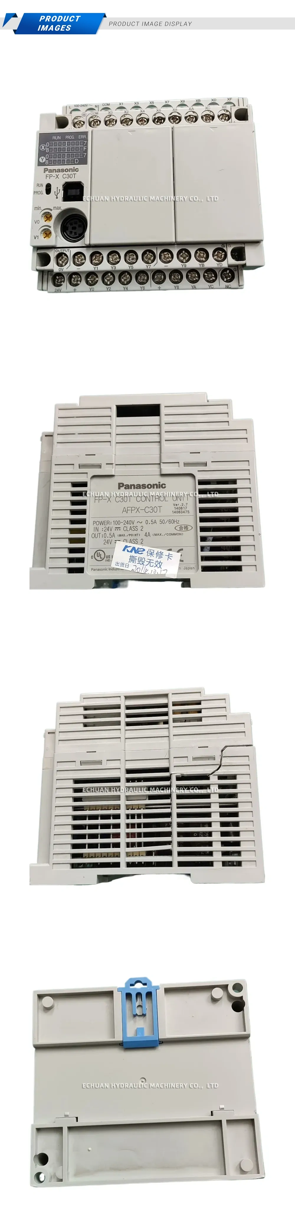 Panasonic FP-X C30T PLC Control Unit Description