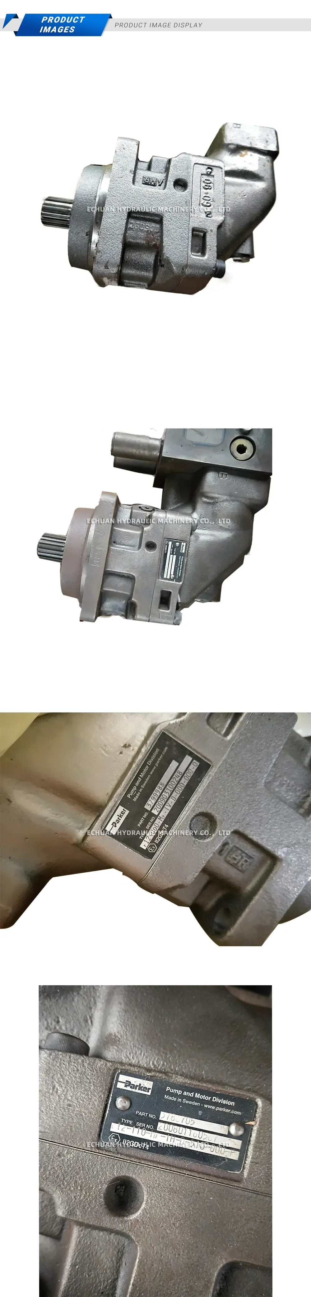 Parker F12-060-Mh-IV-D-000-000-0 Hydraulic Motor Description