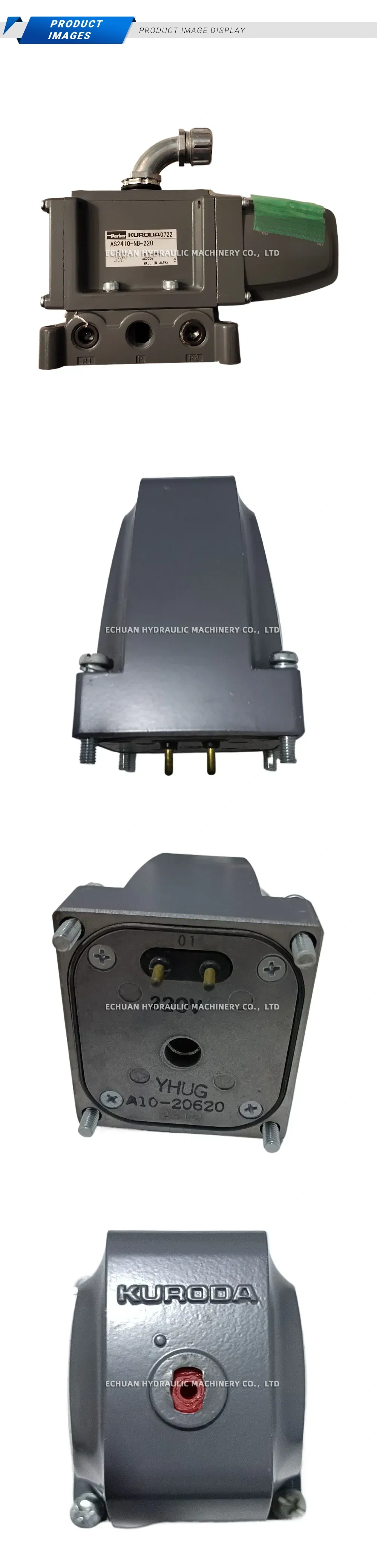 Parker Kuroda AS2410-NB-220 Pneumatic Solenoid Valve Description