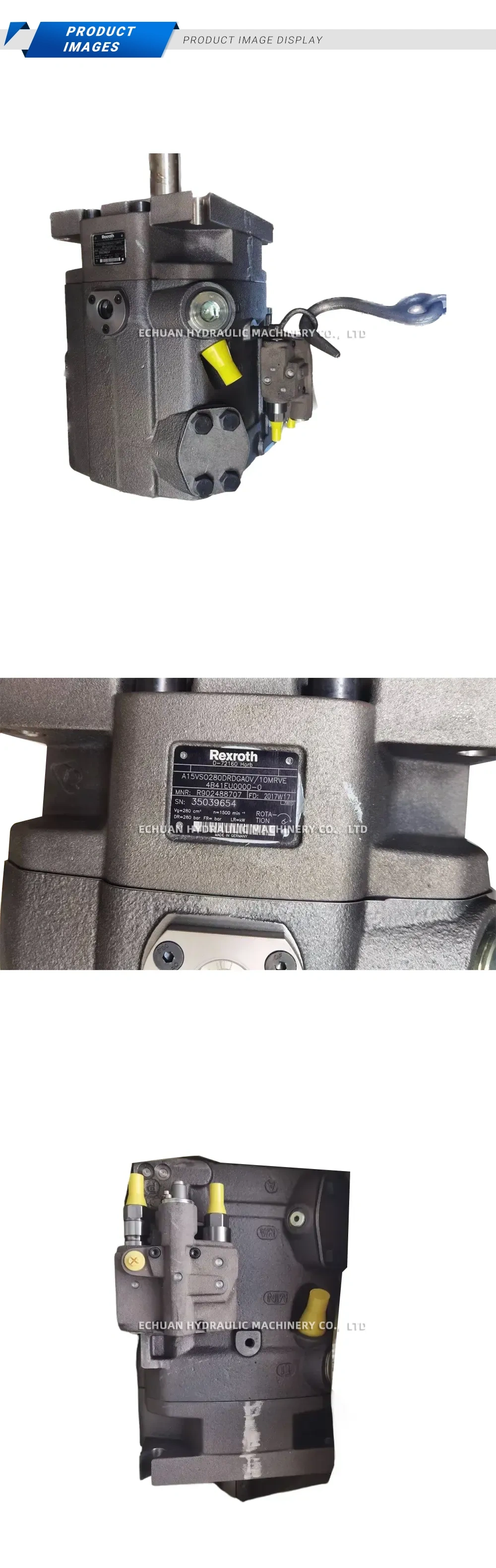 Rexroth A15VSO280DRDGA0V/10MRVE Axial Piston Variable Pump Description