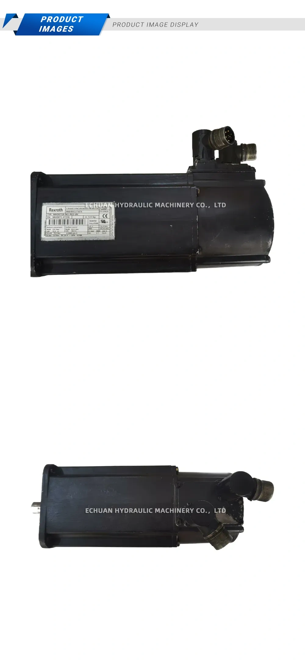 Rexroth MHD071B-061-PG1-UN 3-Phase Synchronous PM Motor Description