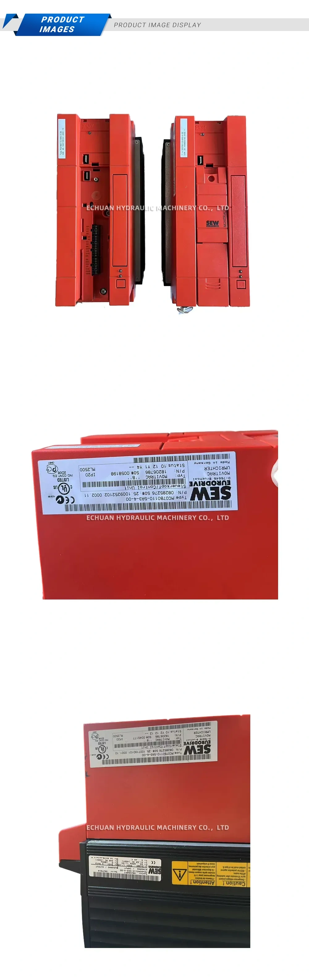 SEW EURODRIVE MC07B0110-5A3-4-00 Frequency Inverter Control Unit Description