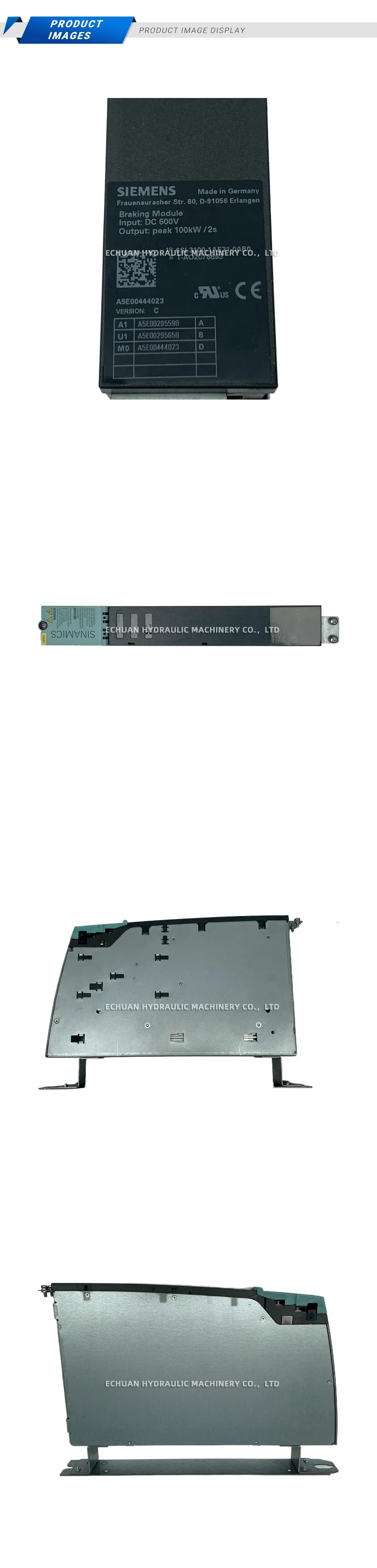 SIEMENS 6SL3100-1AE31-0AB0 Braking Module Description