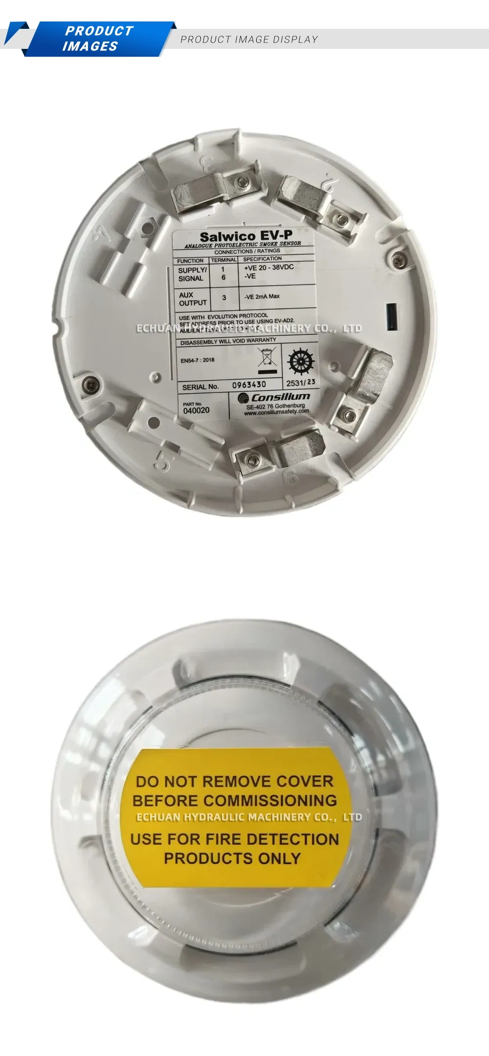 Salwico EV-P Analogue Photoelectric Smoke Sensor Description