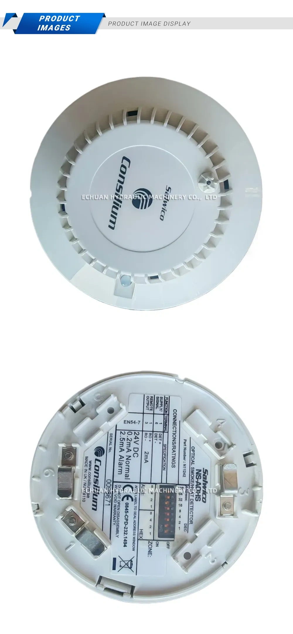 Salwico NS-AOHS Optical Smoke/Heat Detector Description