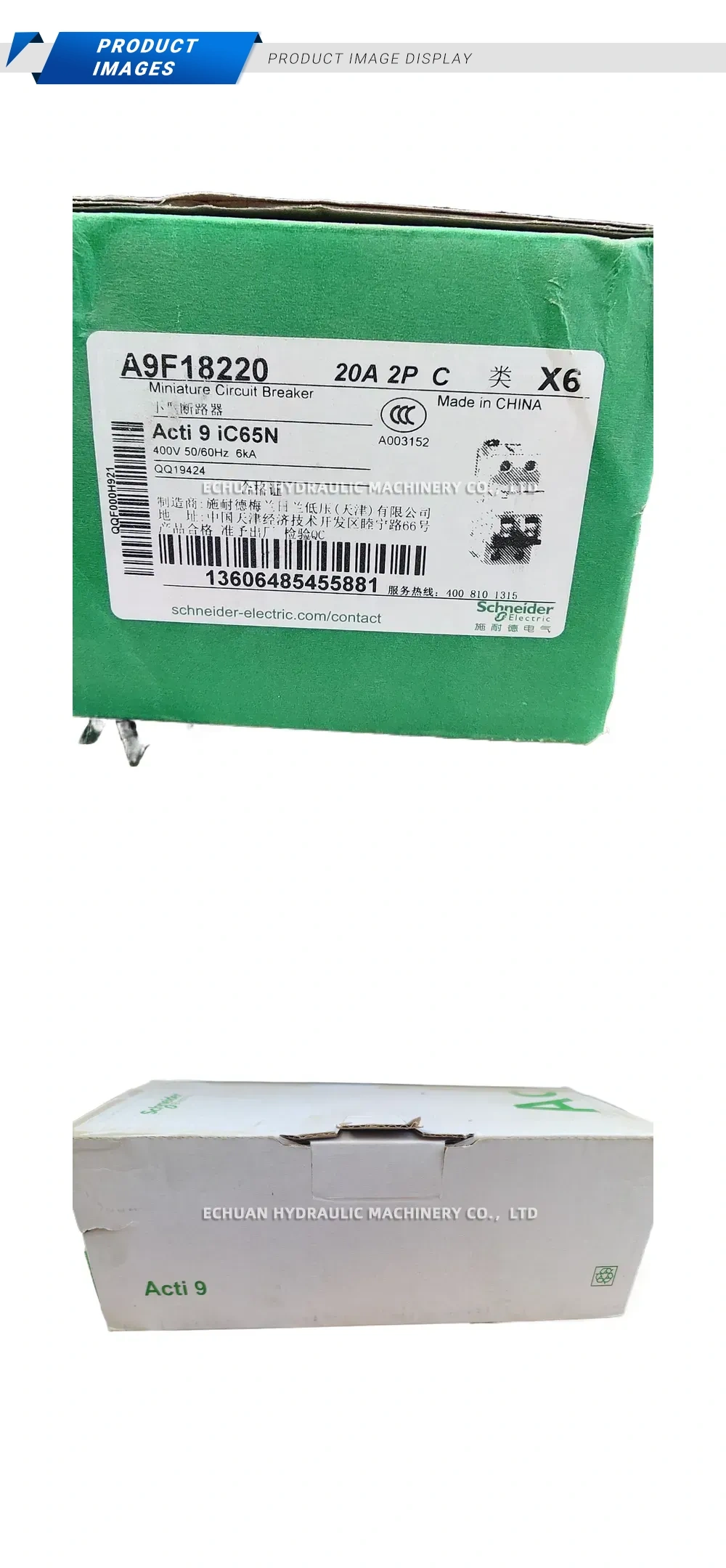 Schneider Electric A9F18220 Miniature Circuit Breaker Description