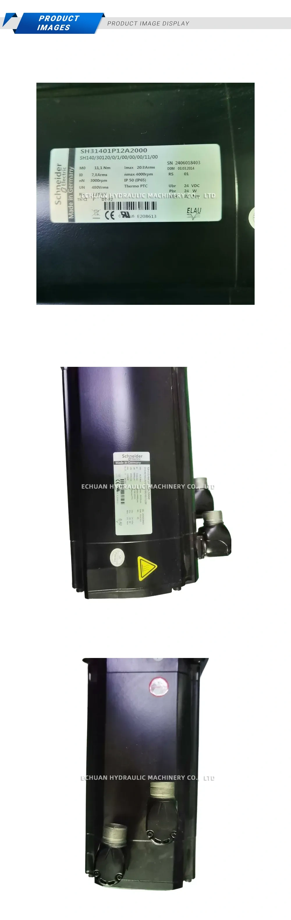 Schneider Electric SH31401P12A2000 Servo Motor Description