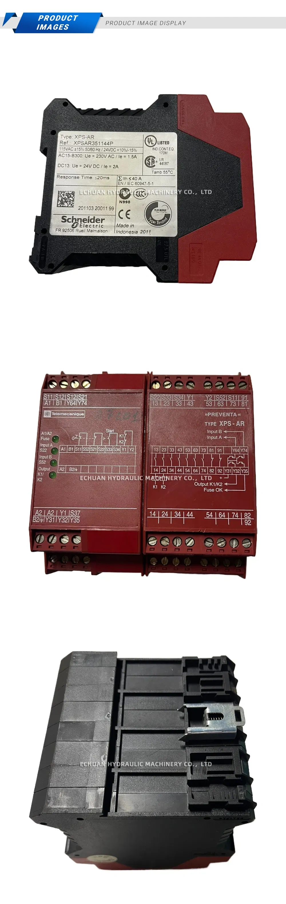 Schneider Electric XPSAR351144P Safety Relay Module Description