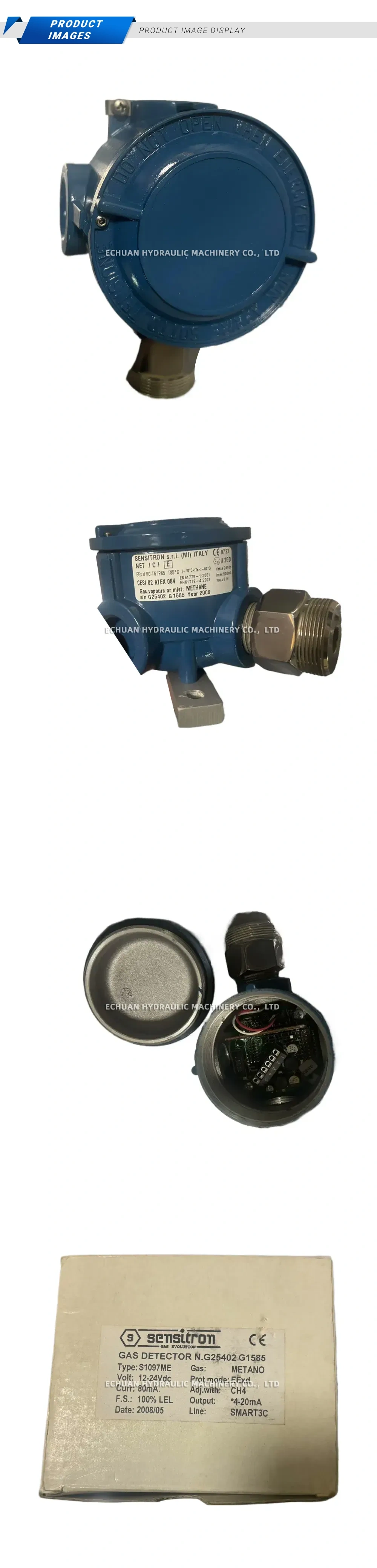 Sensitron S1097ME Gas Detector Description