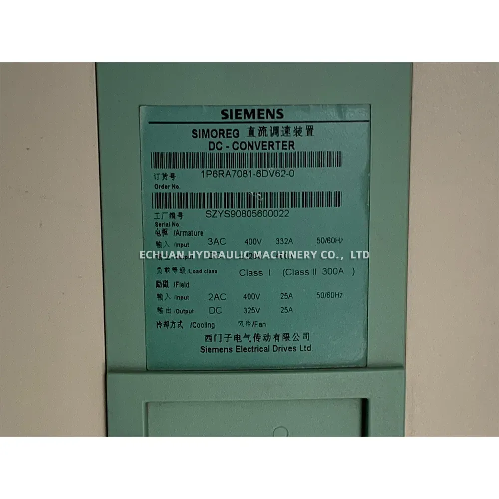 Siemens 1P6RA7081-6DV62-0 DC Converter
