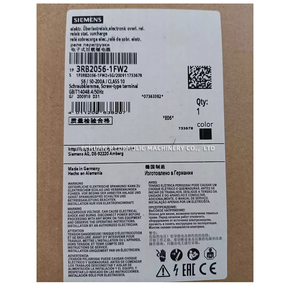 Siemens 3RB2056-1FW2 Electronic Overload Relay