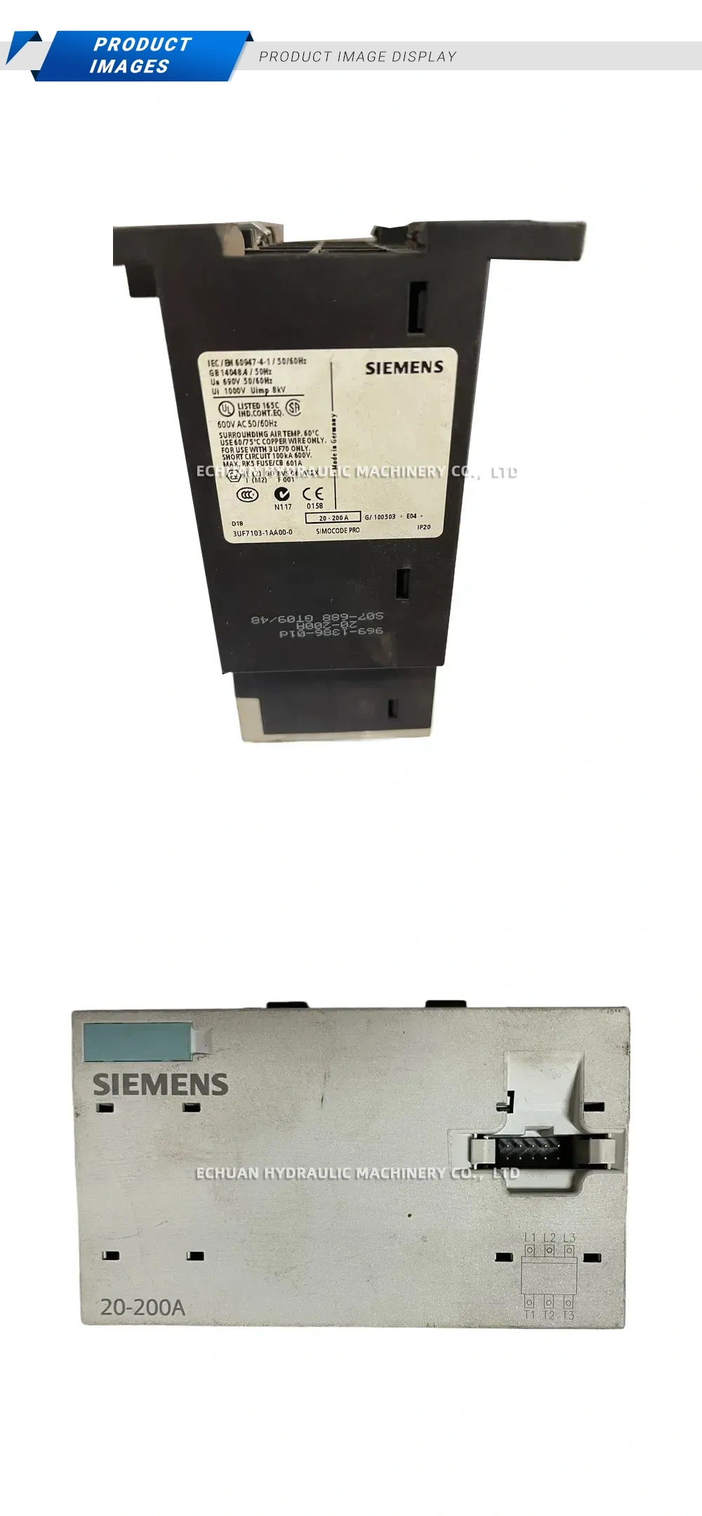 Siemens 3UF7103-1AA00-0 SIMOCODE PRO Current Transformer Module Description