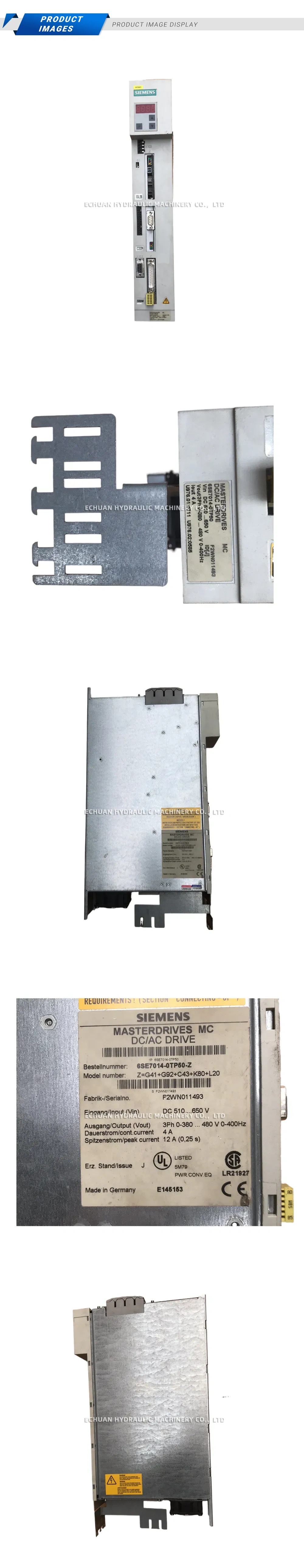 Siemens 6SE7014-0TP50-Z DC/AC Drive Description
