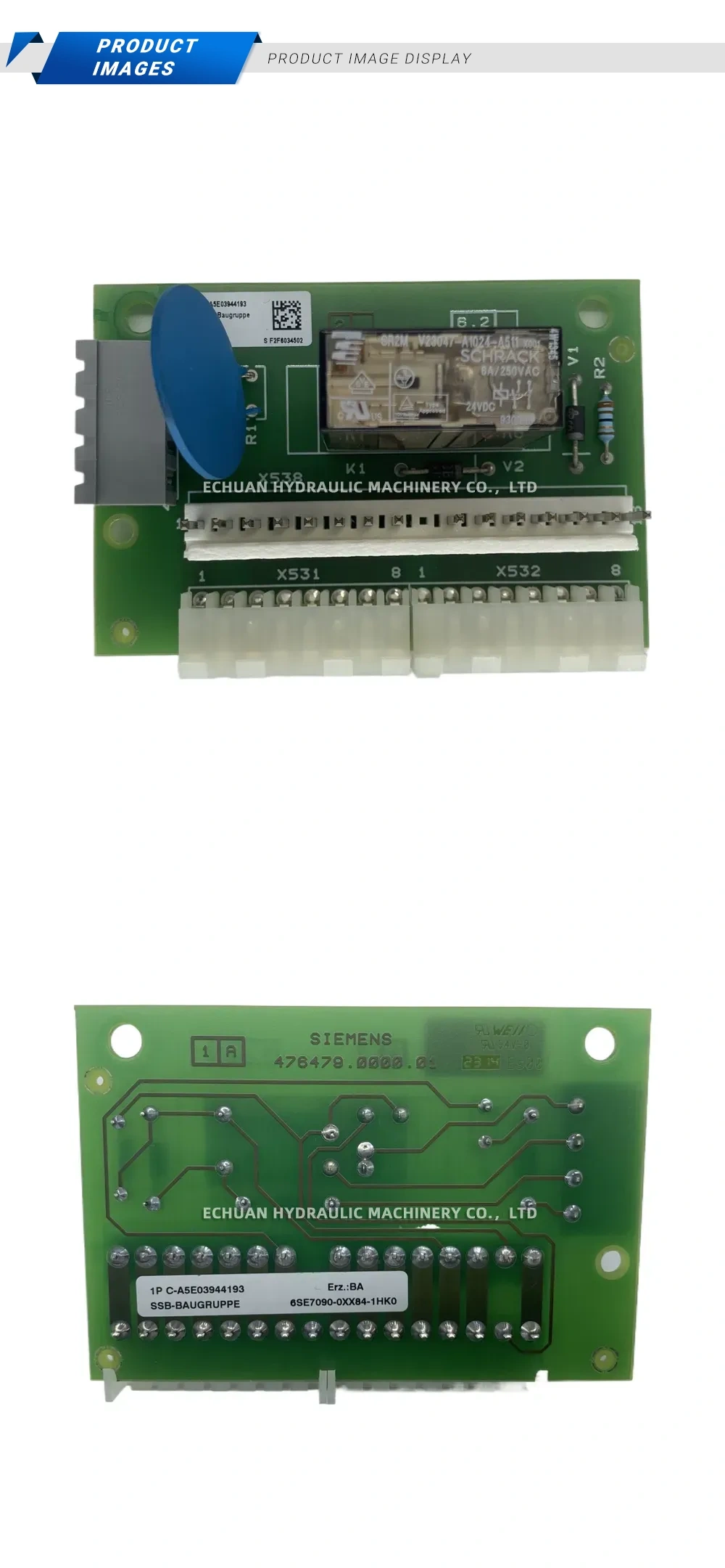 Siemens 6SE7090-0XX84-1HK0 Control Board / PCB Module Description