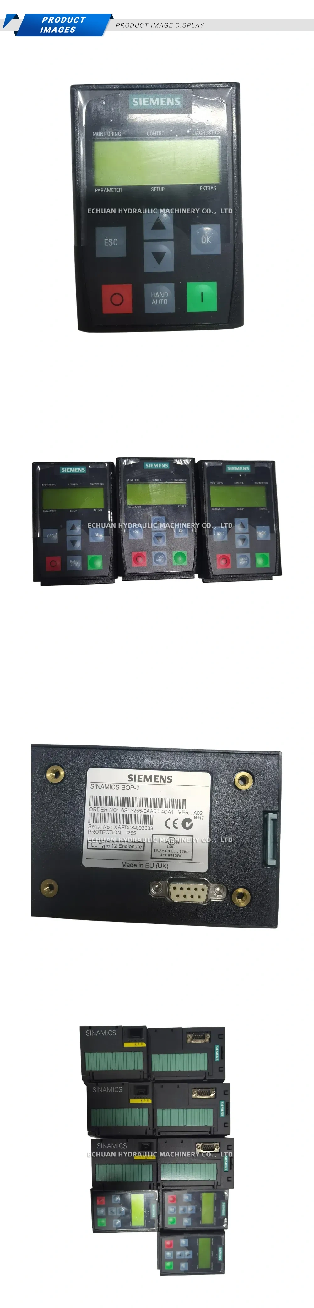 Siemens 6SL3255-0AA00-4CA1 SINAMICS BOP-2 Basic Operator Panel Description