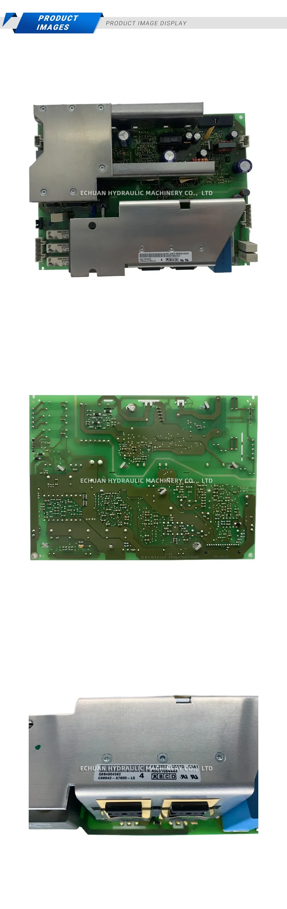 Siemens 6SL3352-6BE00-0AA1 SINAMICS S120 Power Module Control Board Description