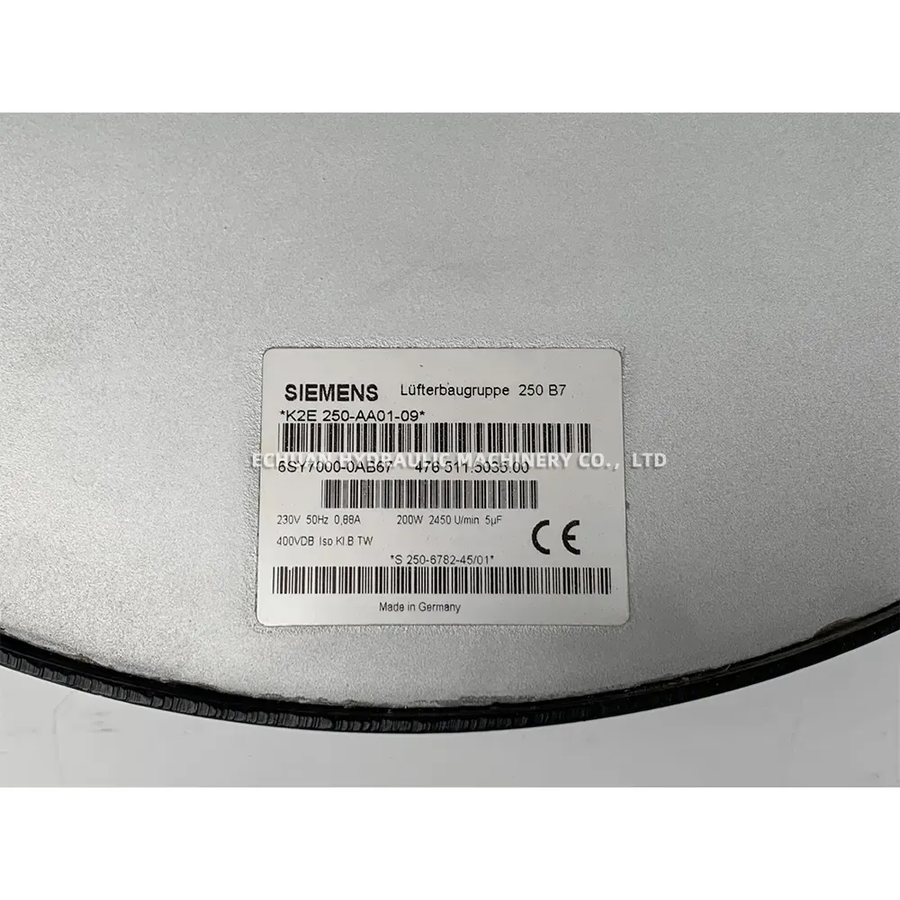 Siemens 6SY7000-0AB67 Centrifugal Fan Assembly