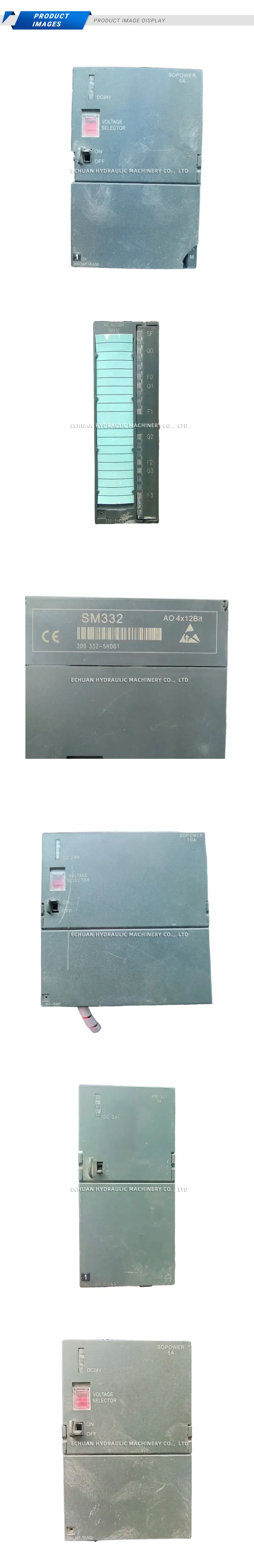 Siemens / SOPower PS 307 / SM332 PLC Power Supply and Analog Output Module Description