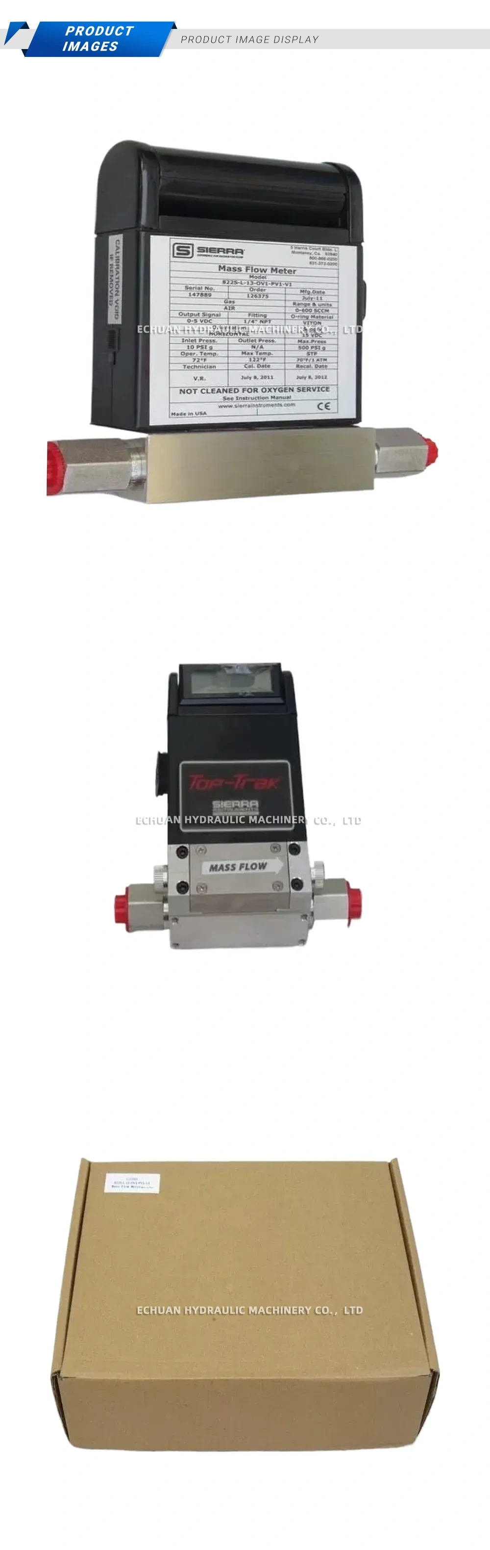 Sierra 822S-L-13-OV1-PV1-V1 Mass Flow Meter Description