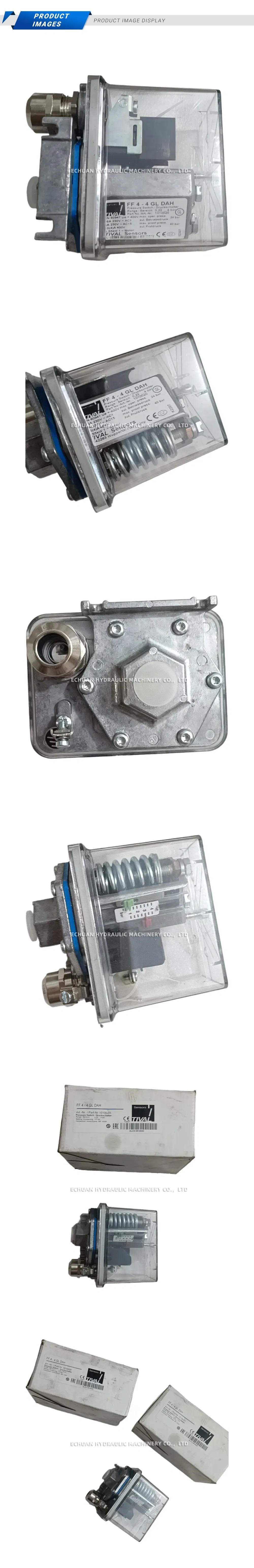 TIVAL FF 4 - 4 GL DAH Pressure Switch Description