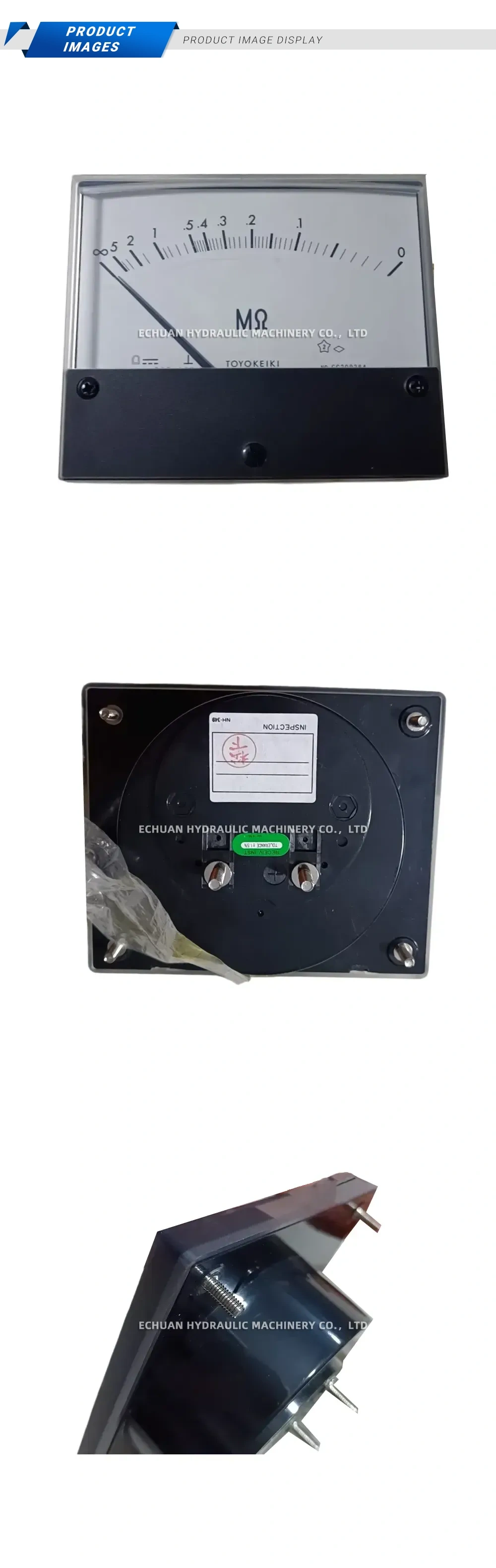 TOYOKEIKI NH-349 Analog Insulation Resistance Panel Meter Description